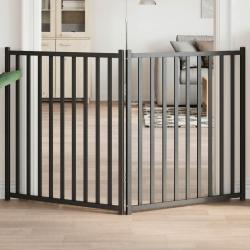 Barri&egrave;re pour chien pliable 2 panneaux 160 cm bois sapin massif