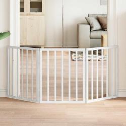 Barri&egrave;re pour chien pliable 3 panneaux 150 cm bois de peuplier