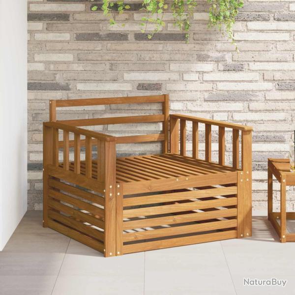 2 Pi�ce Canap� avec Accoudoirs Bois d'Acacia Massif Naturel