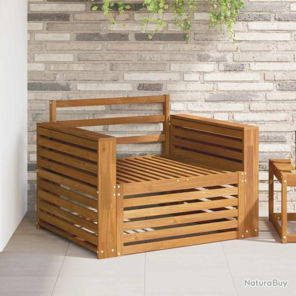 2 Pi�ce Canap� avec Accoudoirs Bois d'Acacia Massif Naturel
