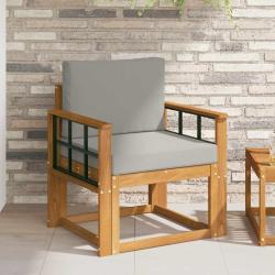 Canap&eacute; d'ext&eacute;rieur Bois d'acacia massif et polyester