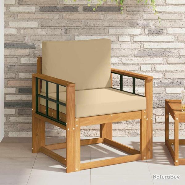 Canap� d'ext�rieur Bois d'acacia massif et polyester Naturel
