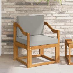 Canap&eacute; d'ext&eacute;rieur Bois d'acacia massif et polyester