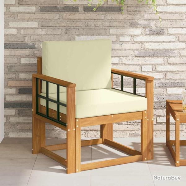 Canap� d'ext�rieur Bois d'acacia massif et polyester Naturel