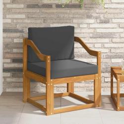 Canap&eacute; d'ext&eacute;rieur Bois d'acacia massif et polyester Naturel