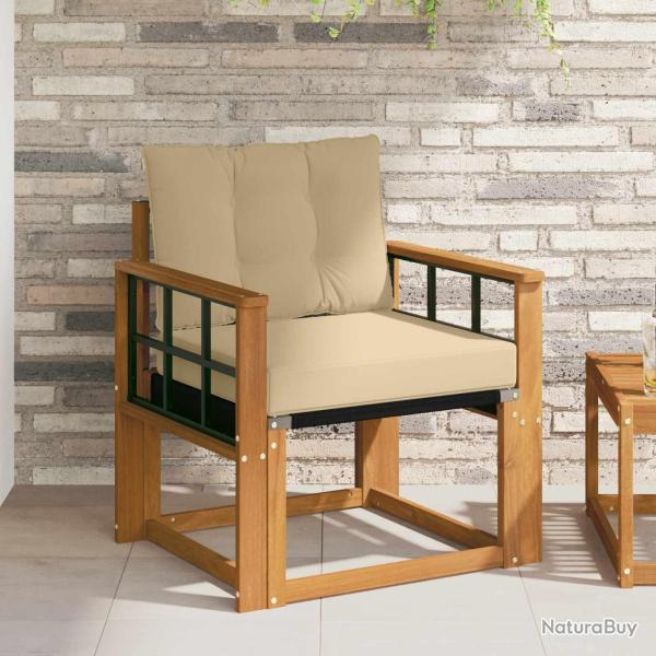 Canap� d'ext�rieur Bois d'acacia massif et Textil�ne Naturel