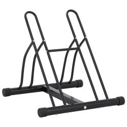 Support de v&eacute;lo au sol autoportant pour 2 v&eacute;los acier