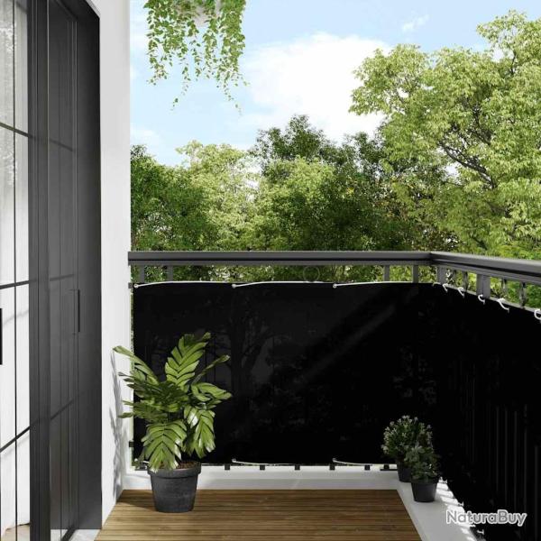 �cran de balcon noir 90x1000 cm 100% polyester oxford