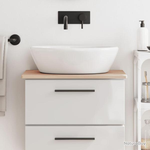 Comptoir de salle de bain 60x40x1,5 cm bois massif de h�tre