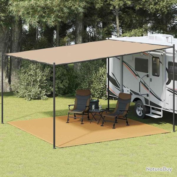 Tapis de tente sable 400x400 cm PEHD