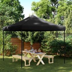 Tente de r&eacute;ception pliable escamotable noir 292x292x315 cm