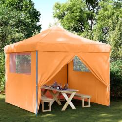 Tente de r&eacute;ception pliable escamotable avec 4 parois lat&eacute;rales