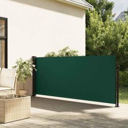 Auvent lat&eacute;ral r&eacute;tractable vert fonc&eacute; 120x600 cm