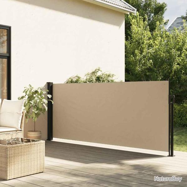 Auvent lat�ral r�tractable beige 120x500 cm