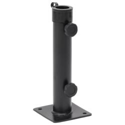Base de parasol pour m&acirc;t &Oslash;38/48 mm noir mat acier