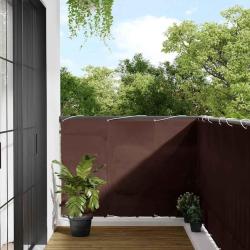 &Eacute;cran de balcon marron 120x700 cm 100% polyester oxford