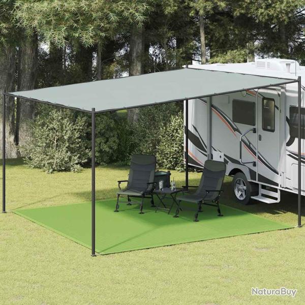 Tapis de tente vert clair 400x400 cm PEHD