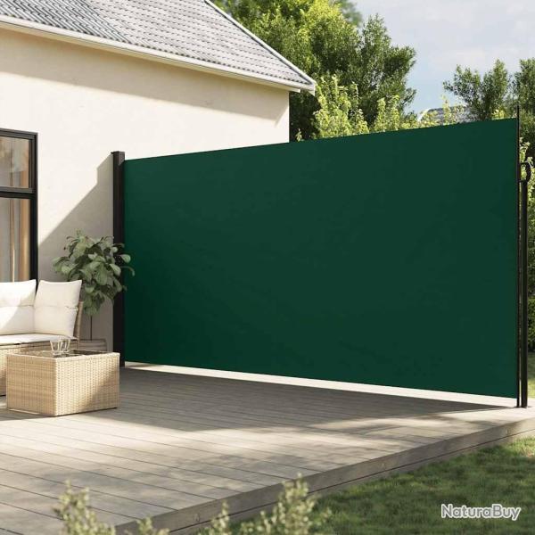 Auvent lat�ral r�tractable vert fonc� 200x500 cm