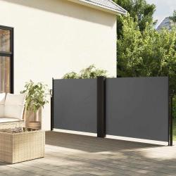 Auvent lat&eacute;ral r&eacute;tractable anthracite 120x1000 cm
