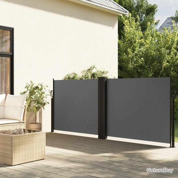 Auvent lat�ral r�tractable anthracite 120x1000 cm