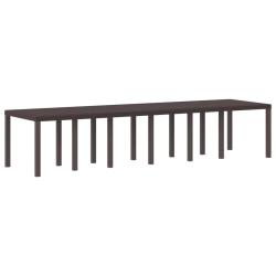 Table de Jardin Marron 350 x 100 x 74 cm polyrotin
