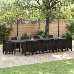 Table de Jardin Marron 400 x 100 x 73 cm polyrotin