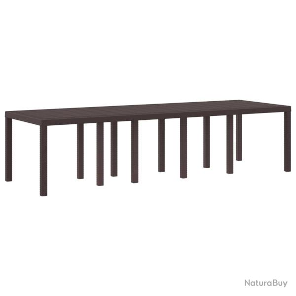 Table de Jardin Marron 300 x 100 x 73 cm polyrotin