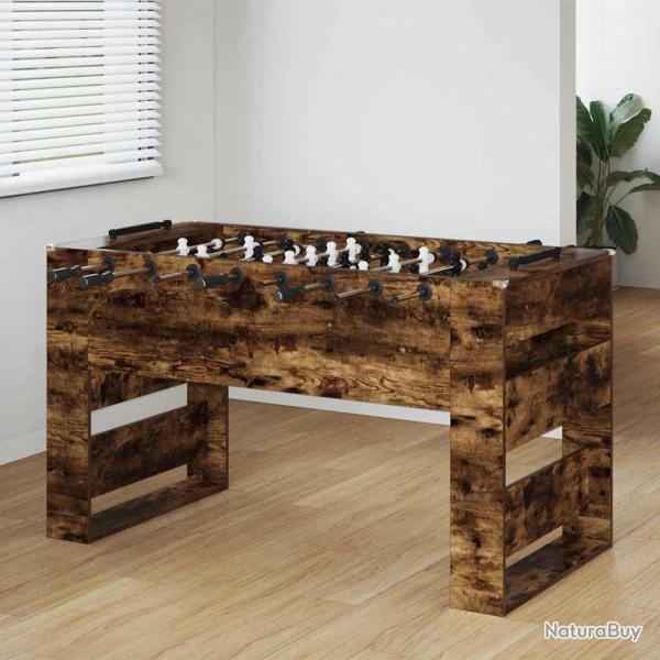 Table de Foosball Ch�ne Fum� 146,5 x 74 x 85 cm
