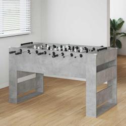Table de Foosball Gris B&eacute;ton 146,5 x 74 x 85 cm