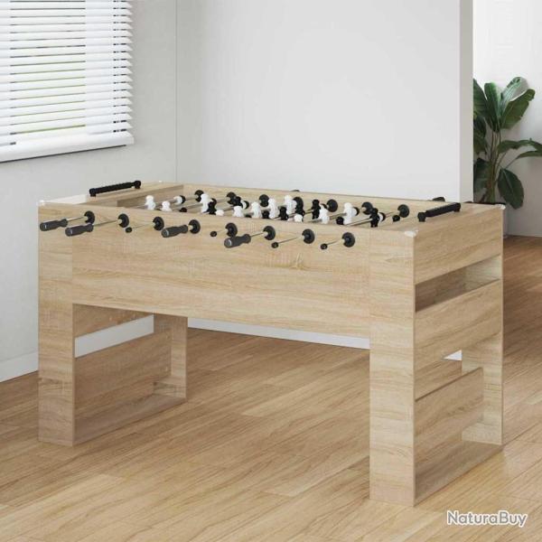 Table de Foosball Ch�ne Sonoma 146,5 x 74 x 85 cm