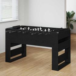 Table de Foosball Ch&ecirc;ne Noir 146,5 x 74 x 85 cm