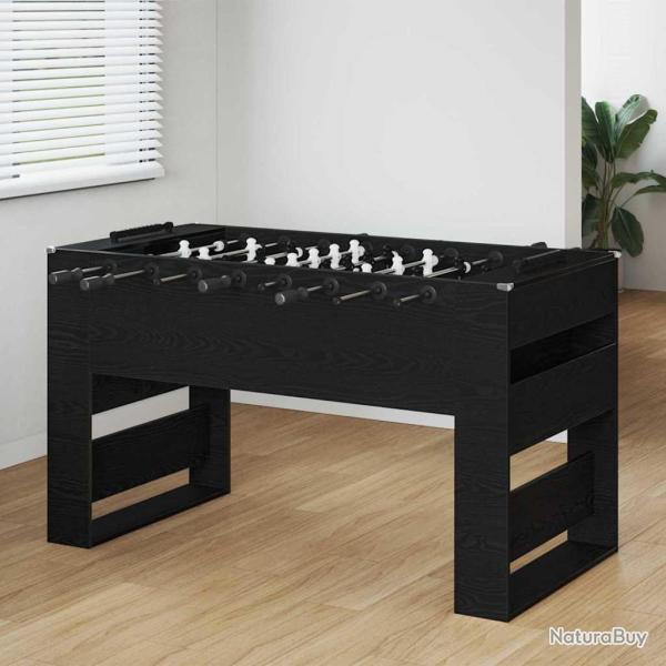 Table de Foosball Ch�ne Noir 146,5 x 74 x 85 cm