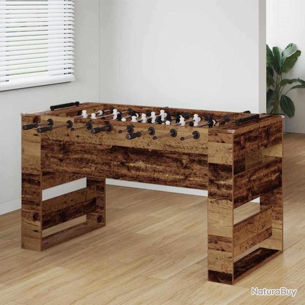 Table de Foosball Bois ancien 146,5 x 74 x 85 cm