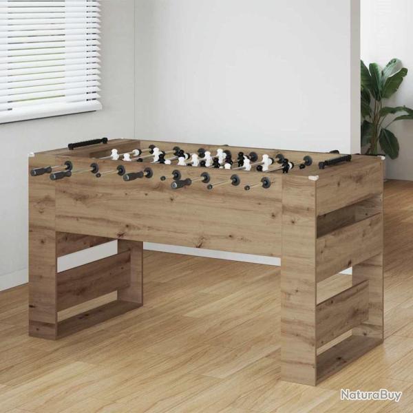 Table de Foosball Ch�ne Artisanal 146,5 x 74 x 85 cm