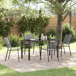 Ensemble de salle &agrave; manger pour jardin 5 pcs Anthracite