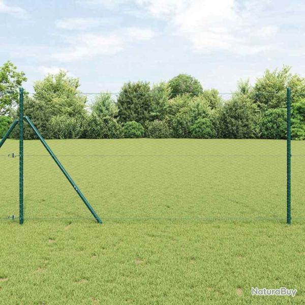 Poteau de cl�ture. Vert 25 x 1 m (maille de 25 mm) Acier