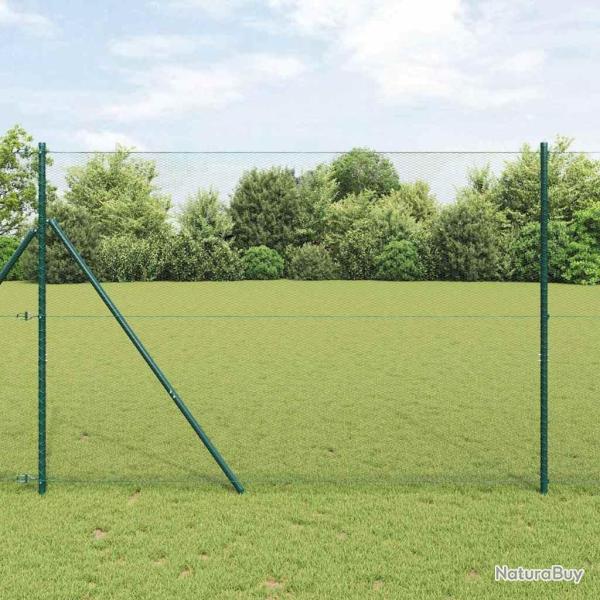 Poteau de cl�ture. Vert 25 x 1,6 m (maillage de 13 mm)