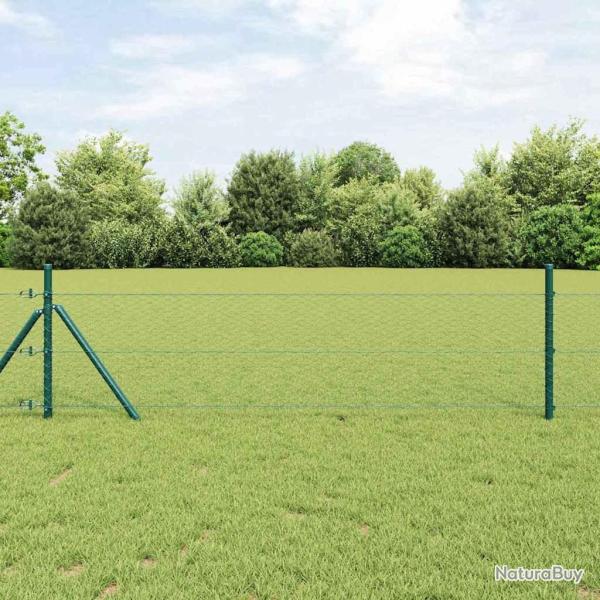 Poteau de cl�ture. Vert 50 x 0,8 m (mesh de 25 mm) Acier et PVC
