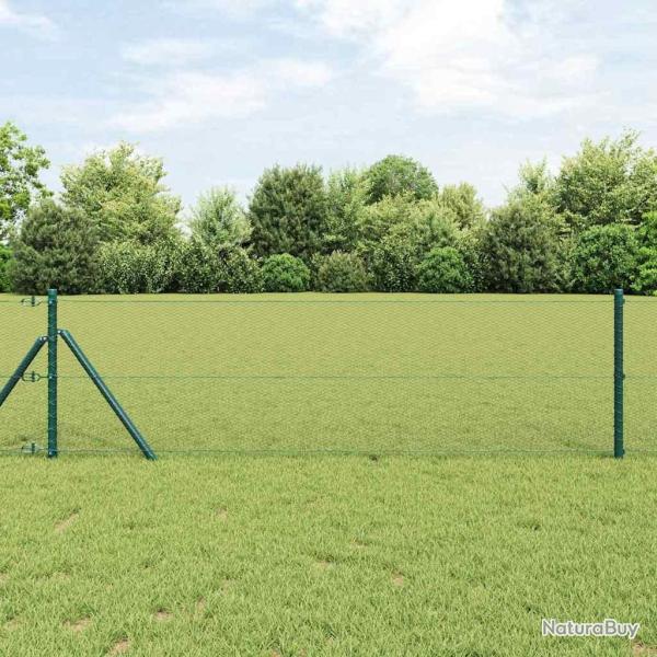 Poteau de cl�ture. Vert 100 x 0,8 m (maille de 13 mm)