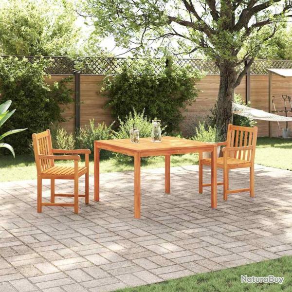Ensemble de salle � manger pour jardin 3 pcs Marron