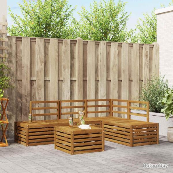 Ensemble de canap�s d'ext�rieur 5 Pi�ce Naturel