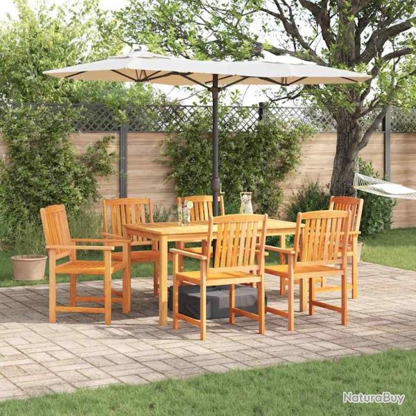 Ensemble de salle � manger pour jardin 5 pcs Marron