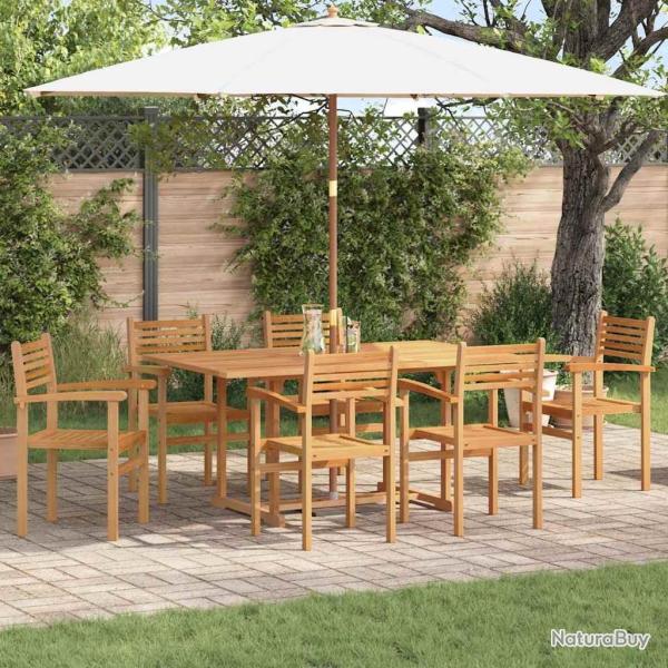 Chaise 6 pcs Marron 56 x 55 x 90,5 cm Bois de teck massif