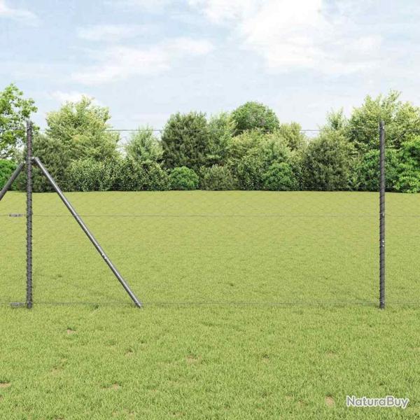 Poteau de cl�ture. Gris 25 x 1,4 m (maillage de 50 mm)