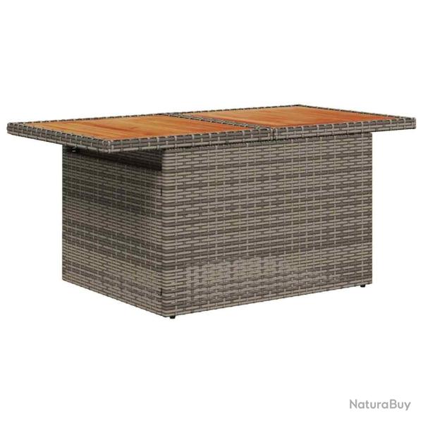 Ensemble de canap� de jardin 6 pcs Gris Poly rotin
