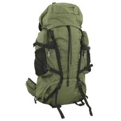 Sac &agrave; dos de randonn&eacute;e vert arm&eacute;e 80 L tissu oxford