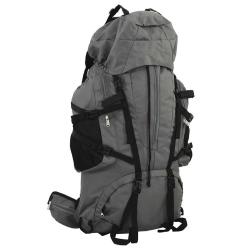 Sac &agrave; dos de randonn&eacute;e gris 100 L tissu oxford