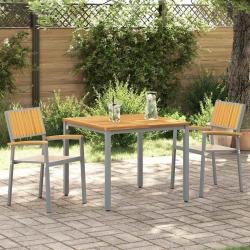 Chaise empilable 2 pcs Marron 56 x 57 x 87 cm
