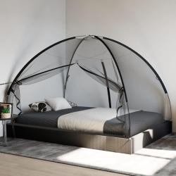 Moustiquaire mongole avec portes 220 maille noir 200x150x140 cm