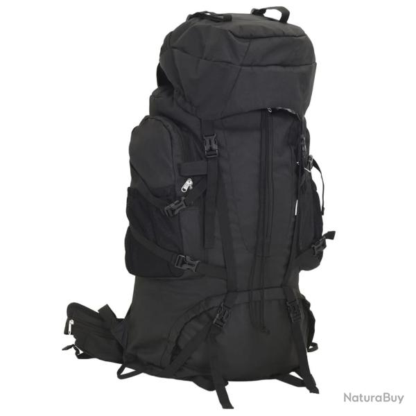 Sac � dos de randonn�e noir 60 L tissu oxford